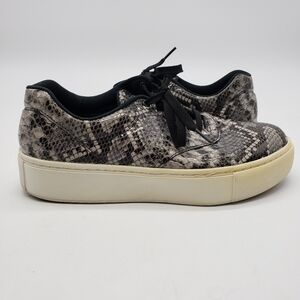 SAS platform sneakers Women US 8 Medium Width gray white black snake Free Rein